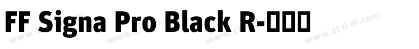 FF Signa Pro Black R字体转换